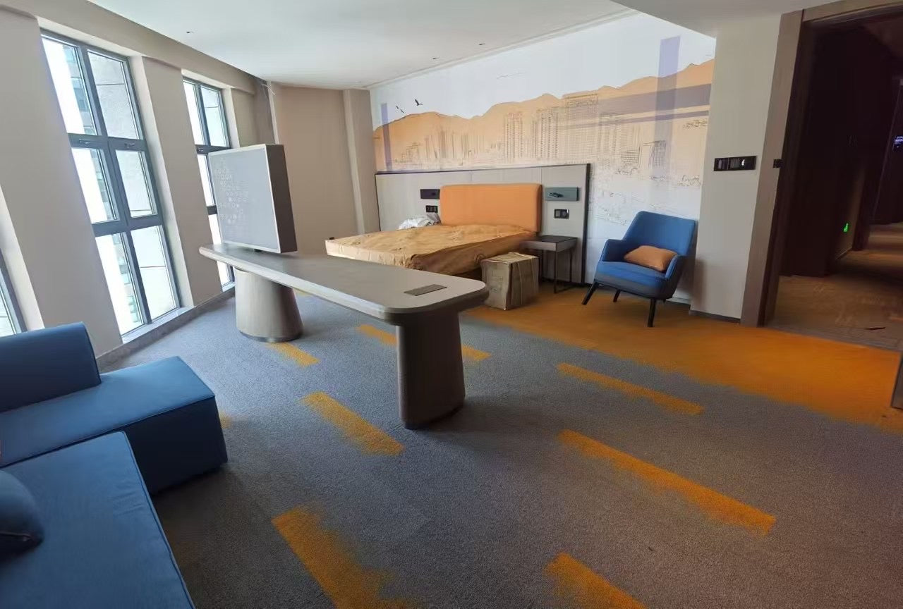 Comercial use carpet tiles 50x50 PVC backing fireproof office carpet tiles