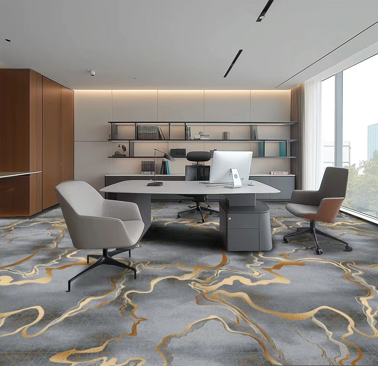 3D Commercial Office Home Living Room Nylon Printing Carpet for Hotel Corridor Carpet