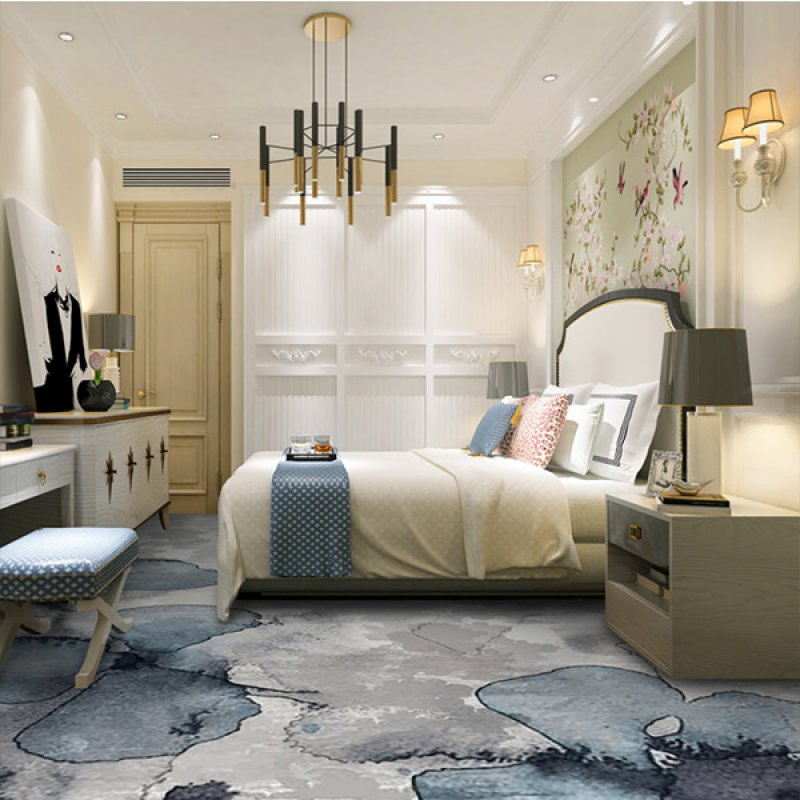 3D Commercial Office Home Living Room Nylon Printing Carpet for Hotel Corridor Carpet