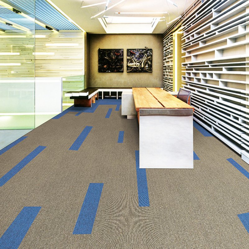 Comercial use carpet tiles 50x50 PVC backing fireproof office carpet tiles